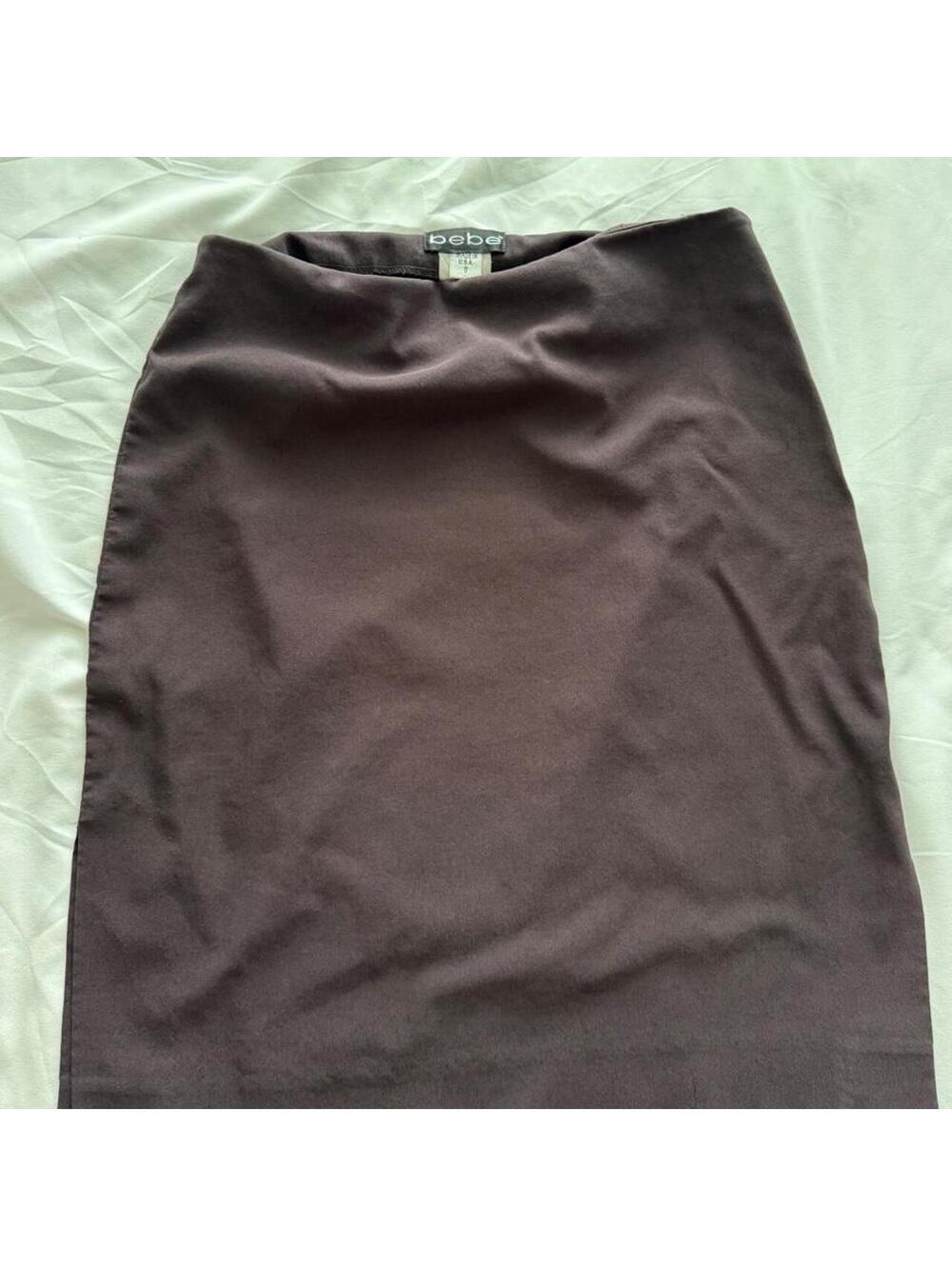 Vintage Y2K Bebe Brown Pencil Skirt